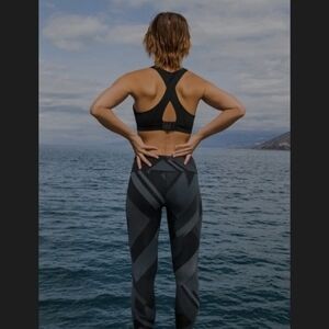 Brooks Formation Crop Asphalt Eclipse Jacquard Nwt xs